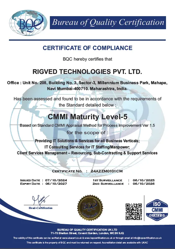 CMMI Level 5 Certification