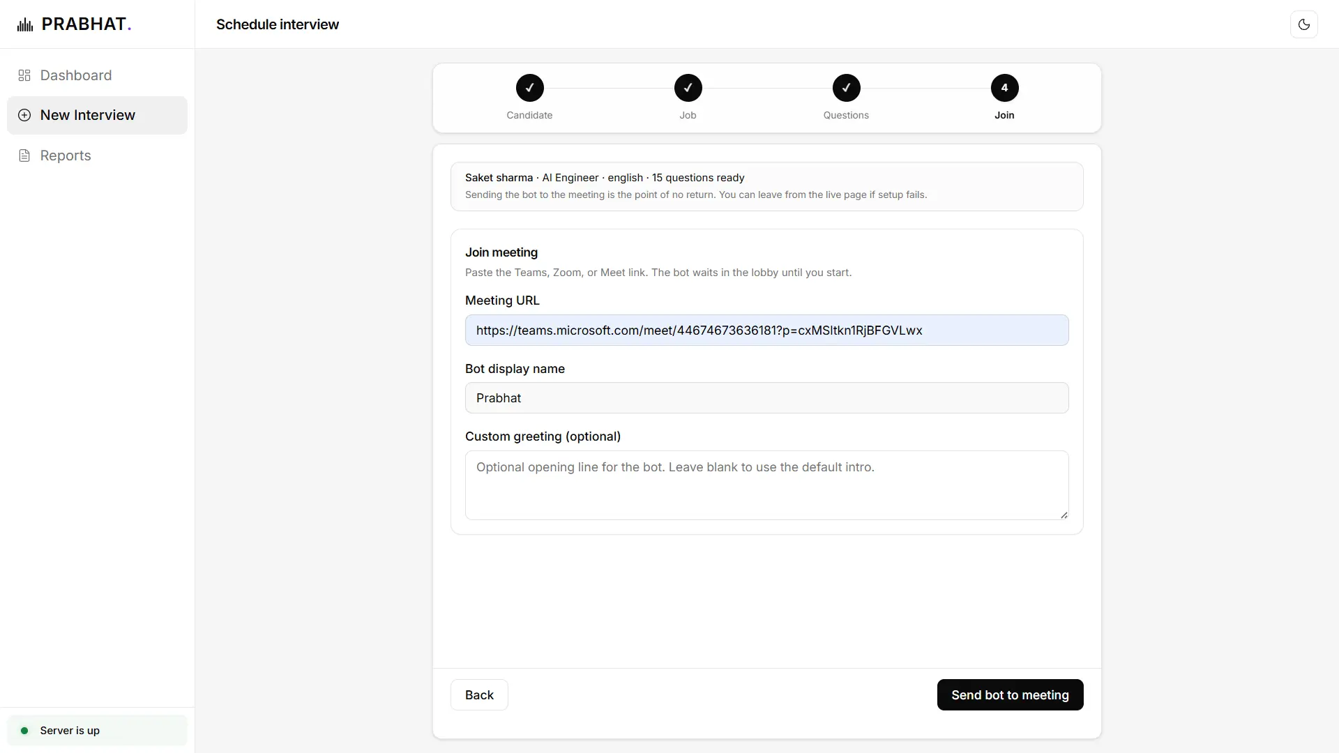 Live Session Monitoring