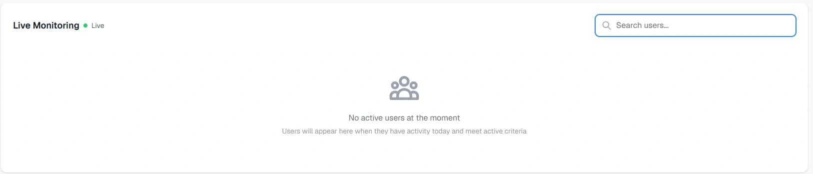 Live Monitoring